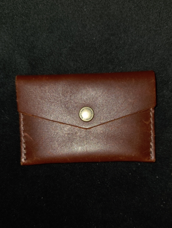 Portland Leather Accessories - Portland Leather Brown Snap Card Wallet